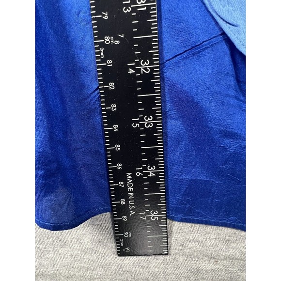 Mason Womens Sleeveless Tiered High Low Dress Blue Size 2 Silk - Picture 5 of 14